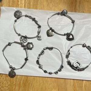 5 Silver Bracelet Set